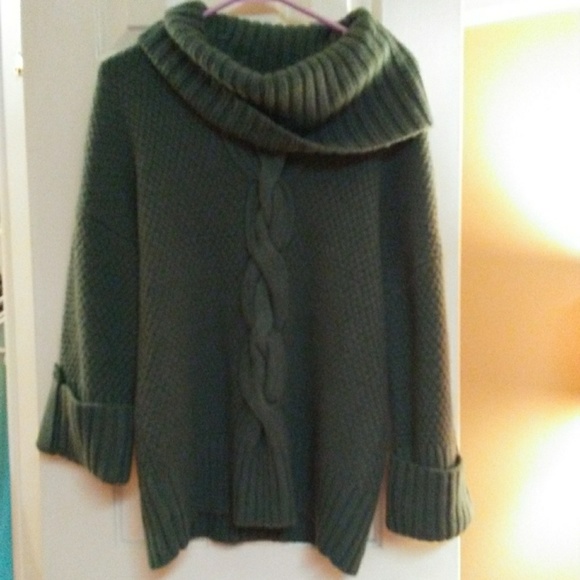 Talbots Sweaters - Talbots Oversized Cable Knit Cowl Neck Sweater